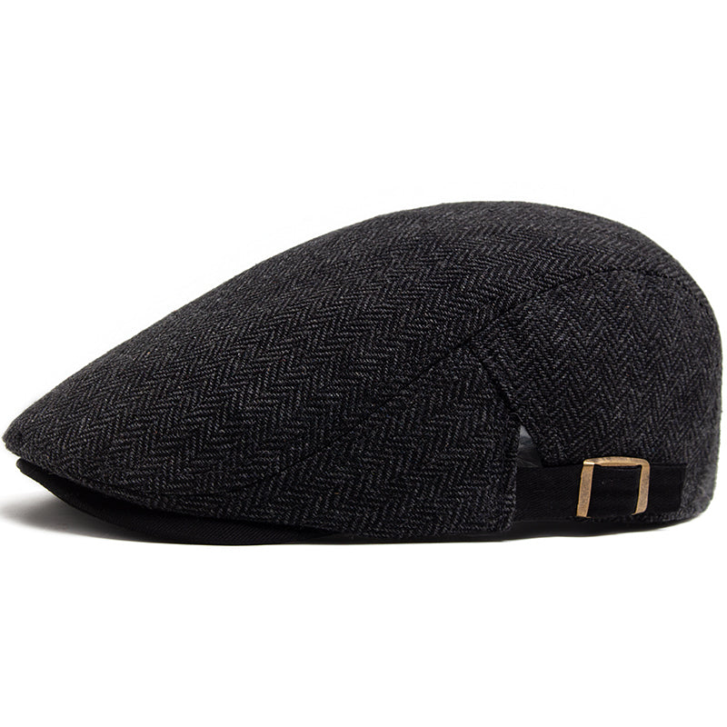Herringbone Wool Driver Cap