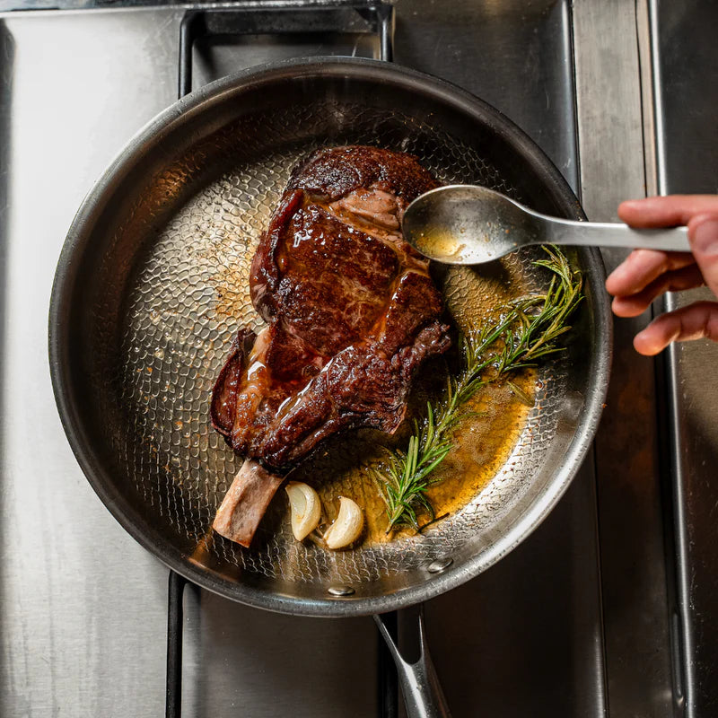 Titanium Hammered Pan + Utensil