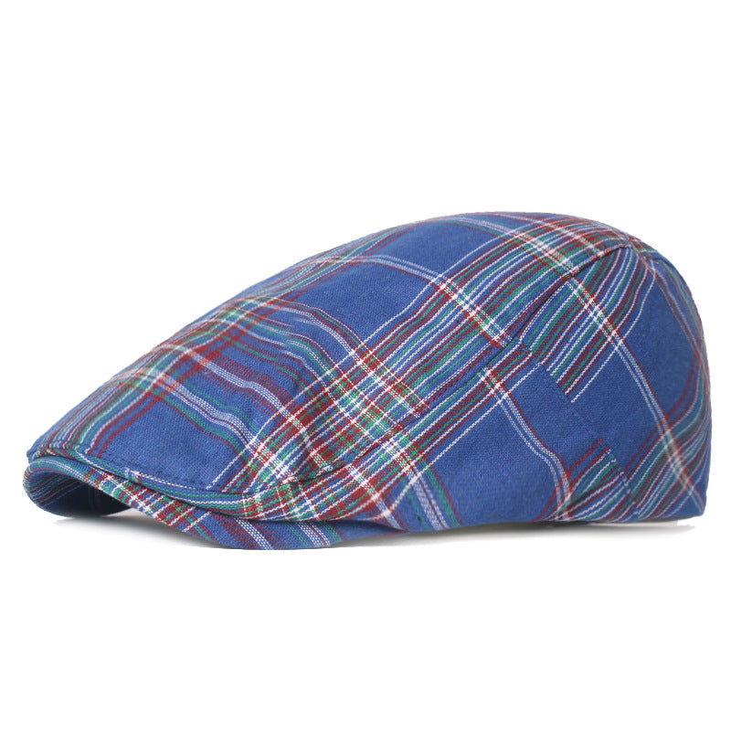 Checked Cotton Cap
