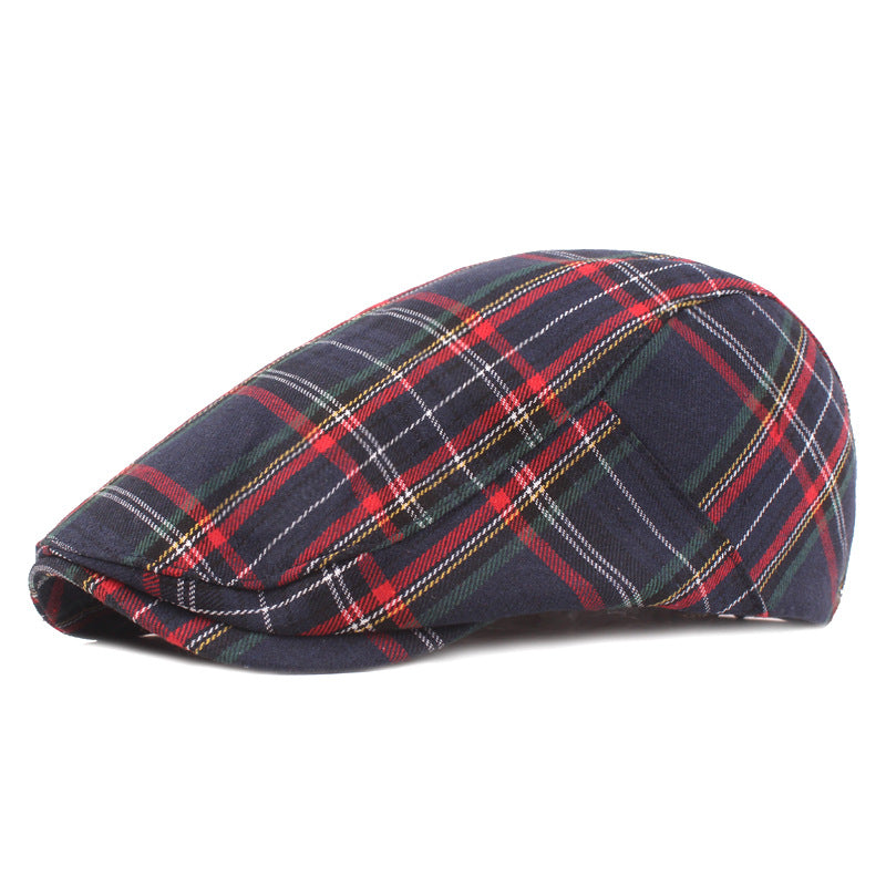 Checked Cotton Cap