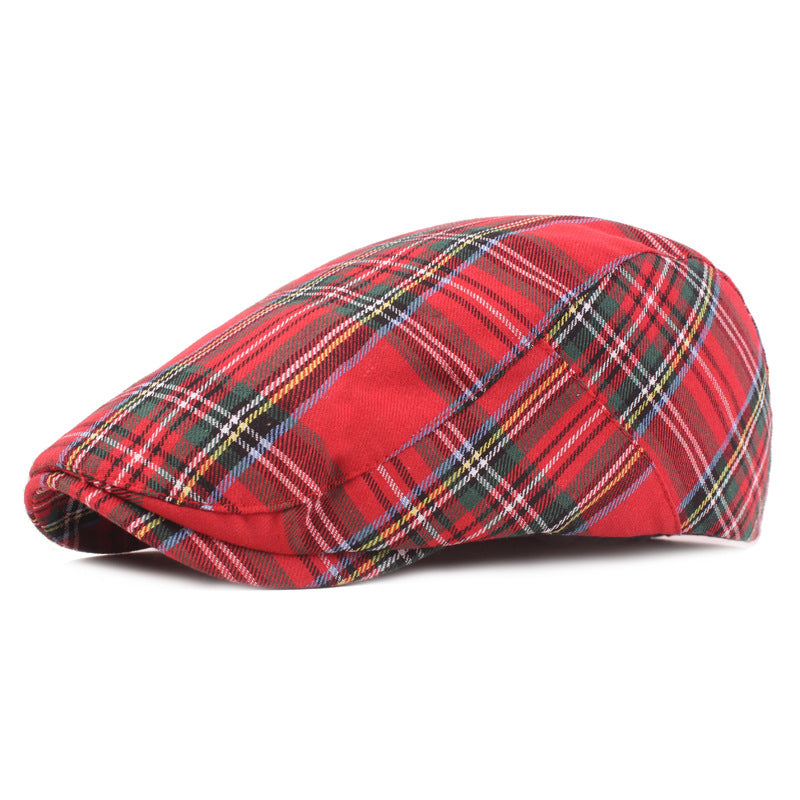 Checked Cotton Cap